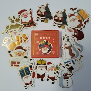 Stickers papiers japonais motifs traditionnels 50 pièces, jolis motifs de Noël