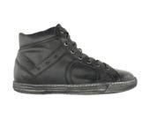Sneakers . Handmade high top gray sneakers for easy chic attitudes . PlayHat shoes suit perfectly every outfits . Sneakers for men and women