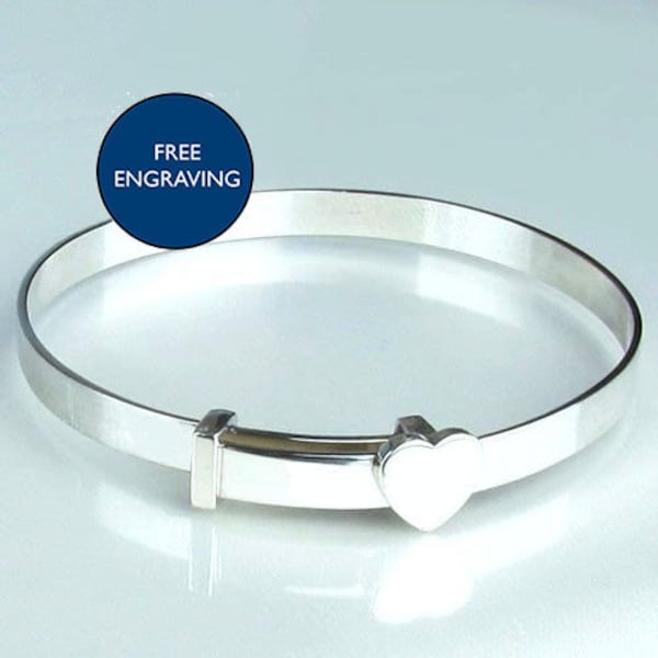 A Silver Baby Bangle/Bracelet | Girls Silver Bangle/Bracelet | Ladies Silver Bangle/Bracelet | FREE ENGRAVING