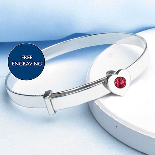 Silver Personalised Christening Bangle Baptism Etsy UK