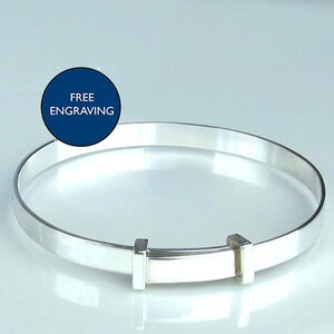 A Christening Bangle, Baptism Bangle, Naming Day Bangle,  Christening Bracelet, Baptism Bracelet, Engraved Bangle-FREE ENGRAVING