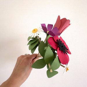 Kit fai da te bouquet di fiori di carta