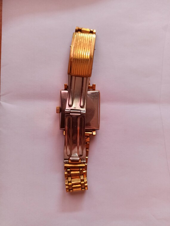 Slava Gold-Plated Wrist Watch with Calendar and O… - image 2