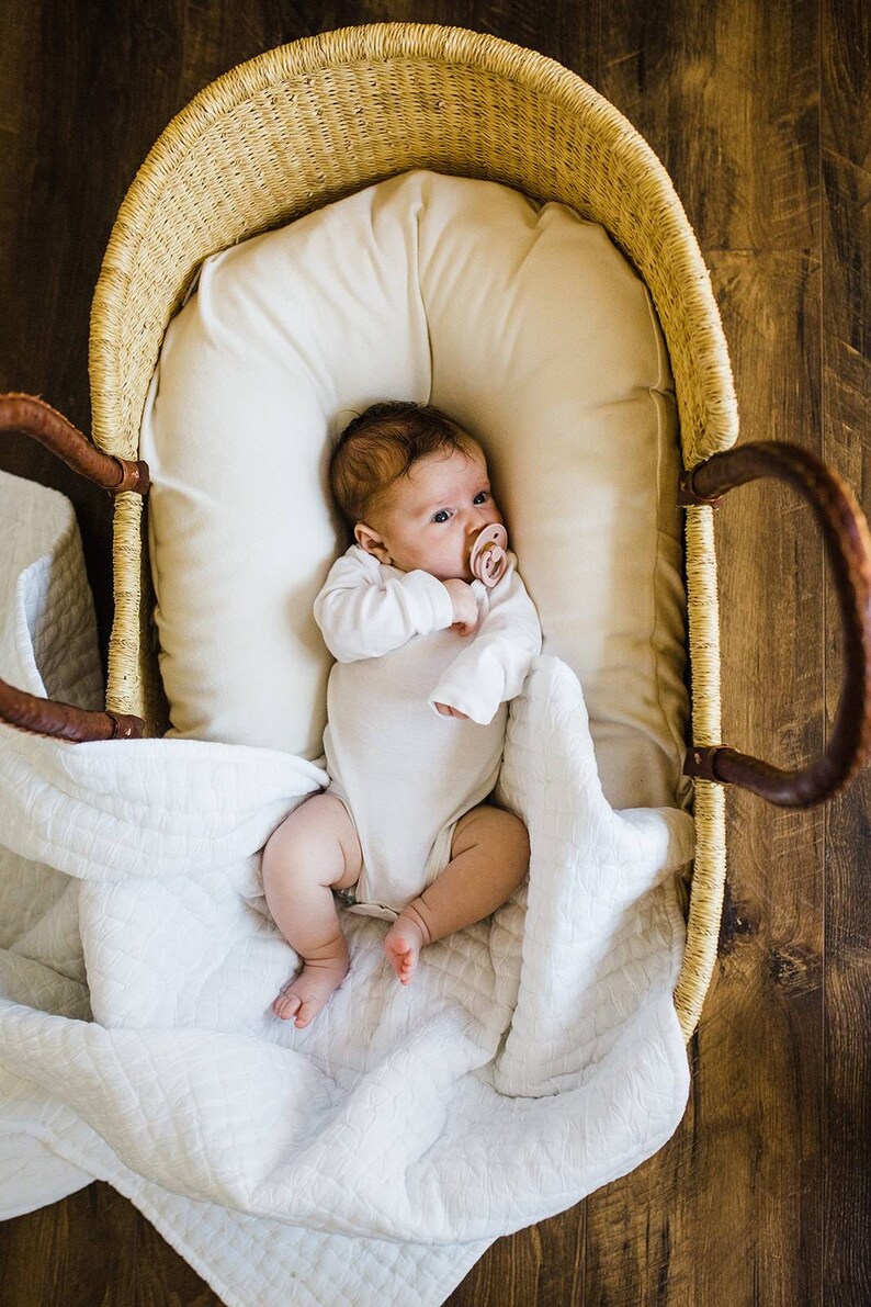 Baby Moses Basket Baby Baby Nest Straw Basket Etsy Canada