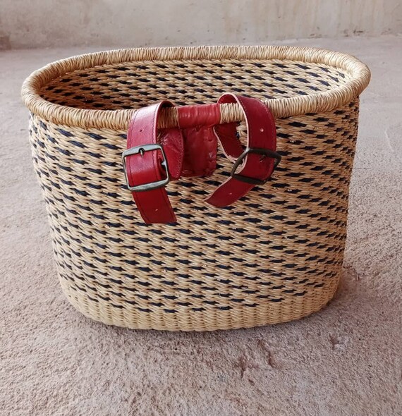 NEW Tapered Bicycle Basket Bolga Basket Small Front 