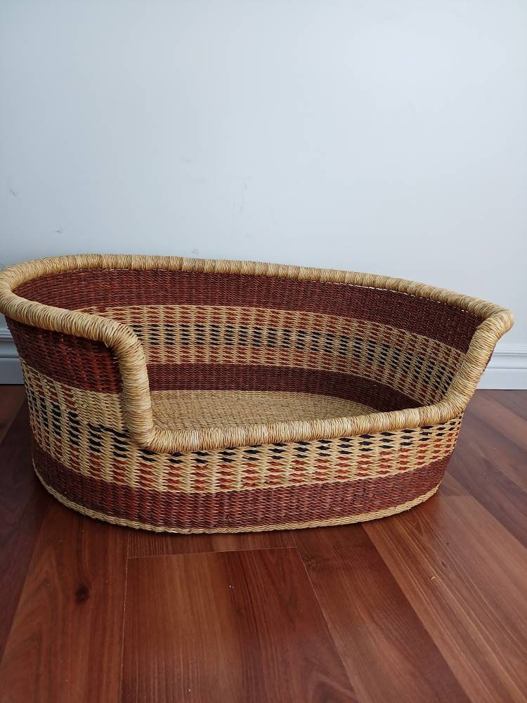 Dog Bed Basket Woven Basket for Dog Pet Bed Natural Pet Etsy