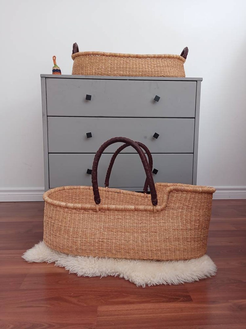 Moses Basket and Change Basket Set Etsy