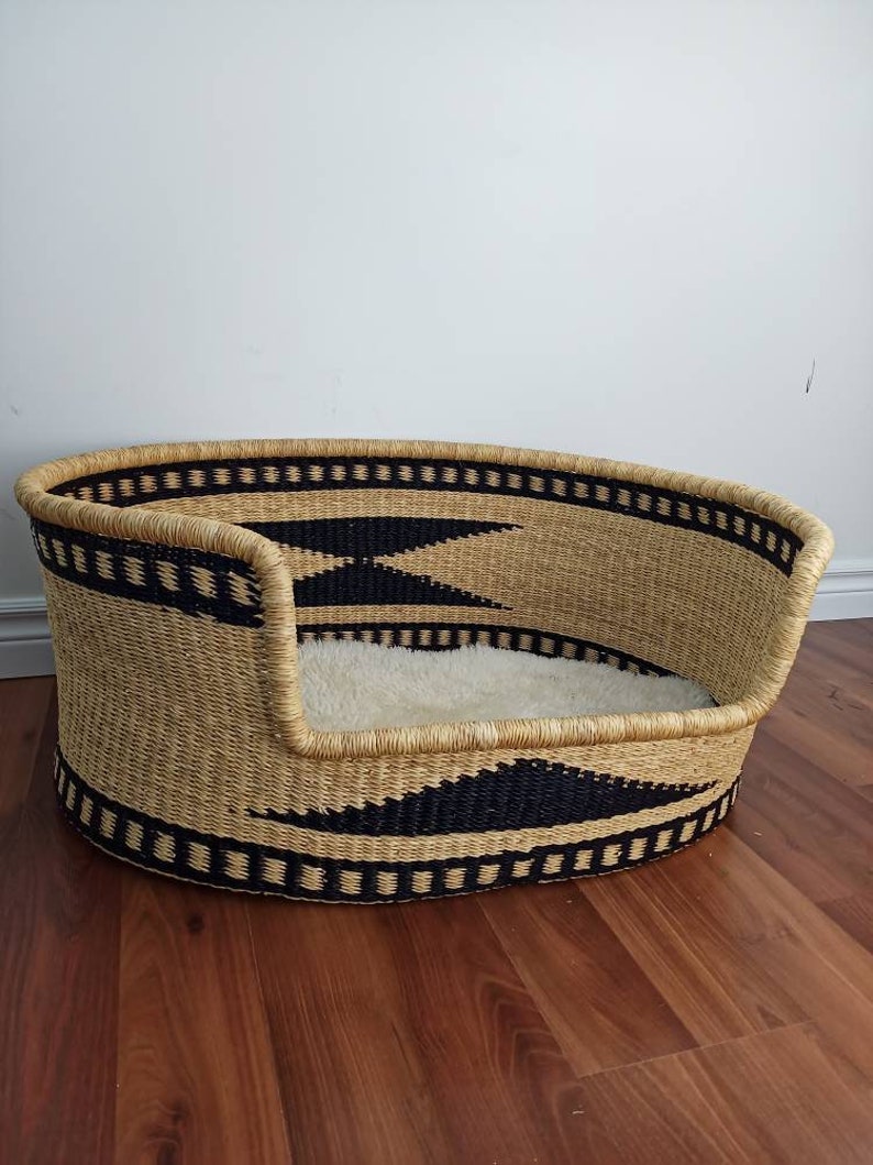 Large Dog Bed Basket Woven Basket for Dog Pet Bed Pet Etsy
