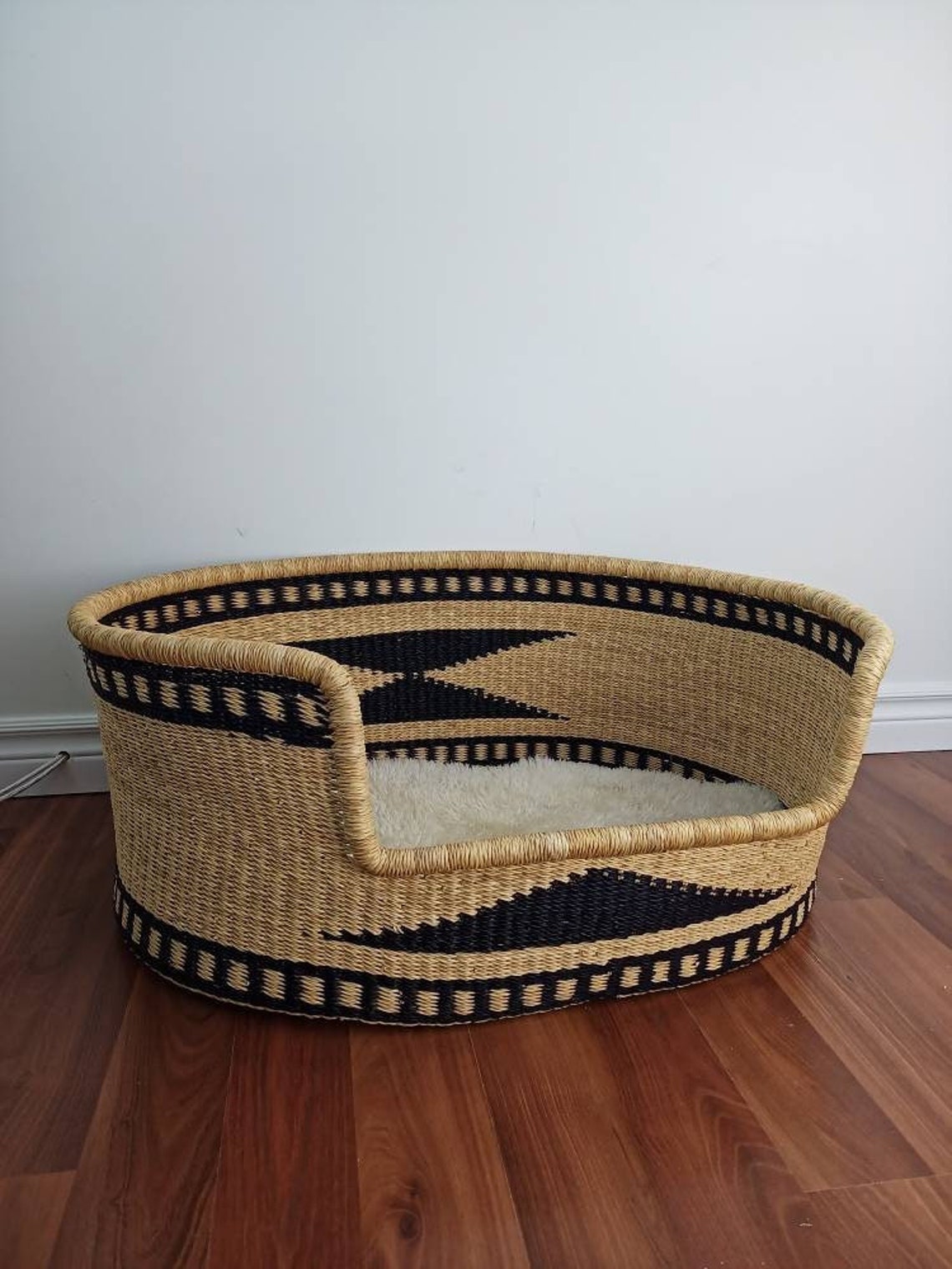 Large Dog Bed Basket Woven Basket for Dog Pet Bed Pet Etsy
