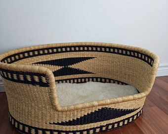 extra large wicker dog bed