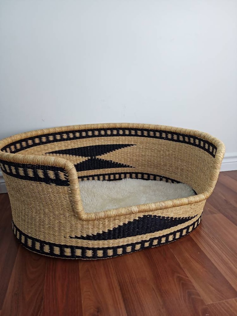 Large Dog Bed Basket Woven Basket for Dog Pet Bed Pet Etsy