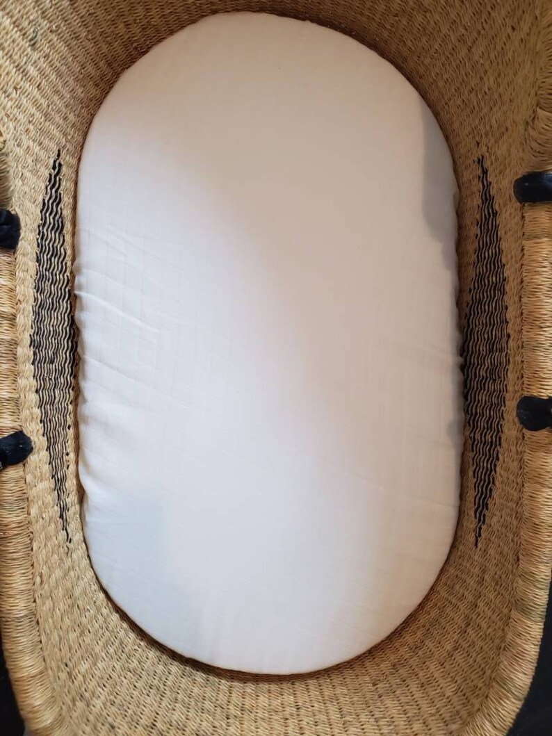 Gots Certified Organic Fitted Bassinet Sheet