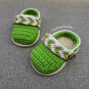 CROCHET PATTERN Baby Shoes, Crochet Booties, Baby Clogs, Tribal Baby Clogs, Crochet Clogs Pattern, Crochet Shoes Pattern, English only, DIY image 3