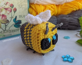 Minecraft Bee CROCHET PATTERN, Amigurumi Bee, Bee Crochet Pattern, Bee Toy, Crochet Insect, Crochet Bee, Bee Amigurumi, Bumblebee, English