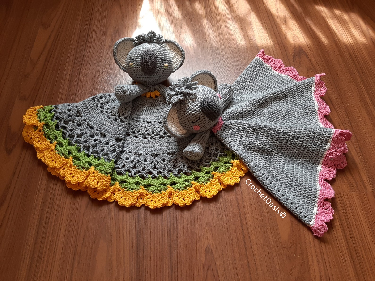 Cute Koala Lovey Crochet Pattern Koala Security Blanket PDF Etsy