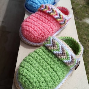 CROCHET PATTERN Baby Shoes, Crochet Booties, Baby Clogs, Tribal Baby Clogs, Crochet Clogs Pattern, Crochet Shoes Pattern, English only, DIY image 10