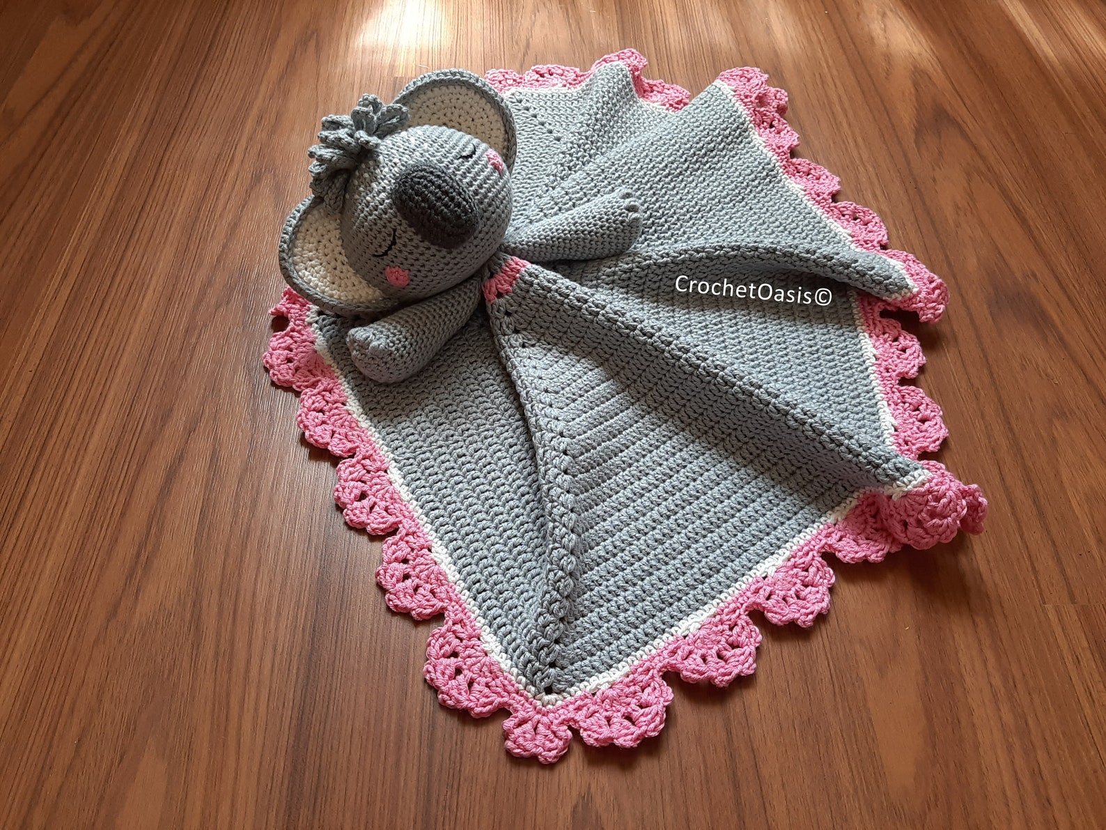 Cute Koala Lovey Crochet Pattern Koala Security Blanket PDF Etsy