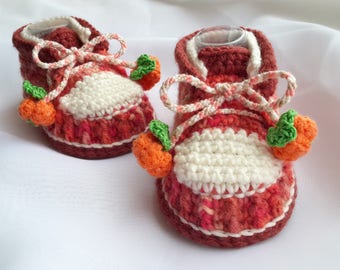 CROCHET PATTERN Baby Shoes, Crochet Booties, Pumpkin Shoe, Halloween Crochet Shoe, Pumpkin crochet pattern, bat, autumn leaves, English only