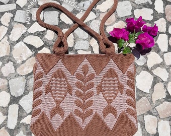 Handmade embossed crochet bag - crocheted bag - handbag - outstanding crochet - Spica bag