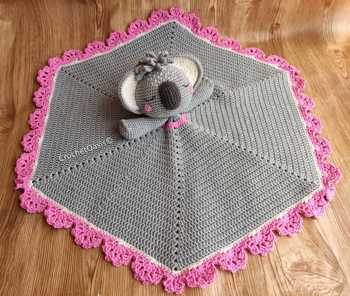 Cute Koala Lovey CROCHET PATTERN Koala Security Blanket PDF Etsy