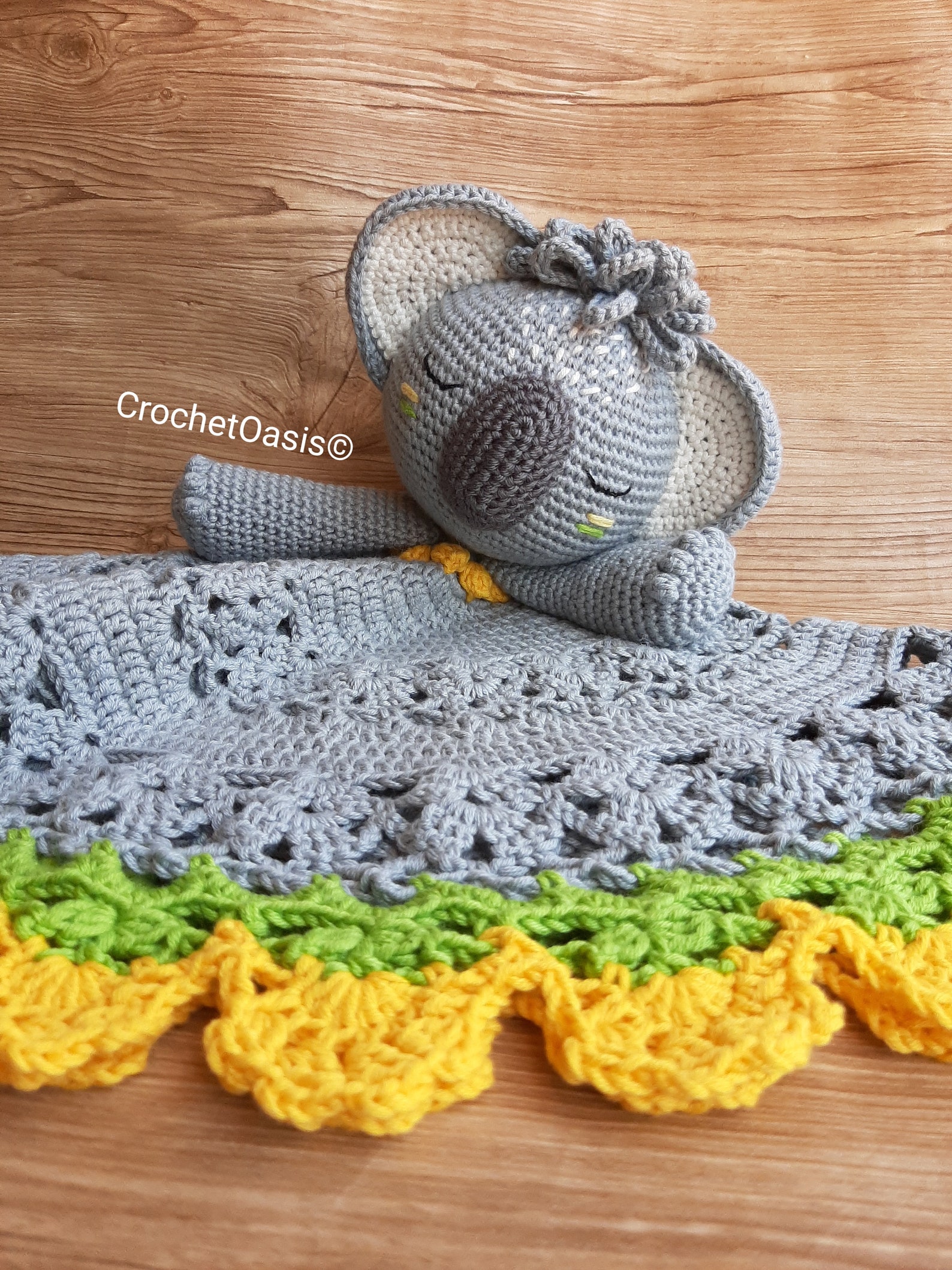 Cute Koala Lovey Crochet Pattern Koala Security Blanket PDF Etsy