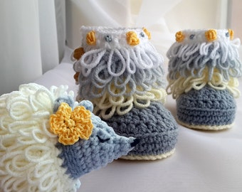 CROCHET PATTERN Baby Uggs, Crochet Booties, Crochet Baby Boots, Crochet Baby Booties, Crochet Hedgehog, Amigurumi Hedgehog (English Only)