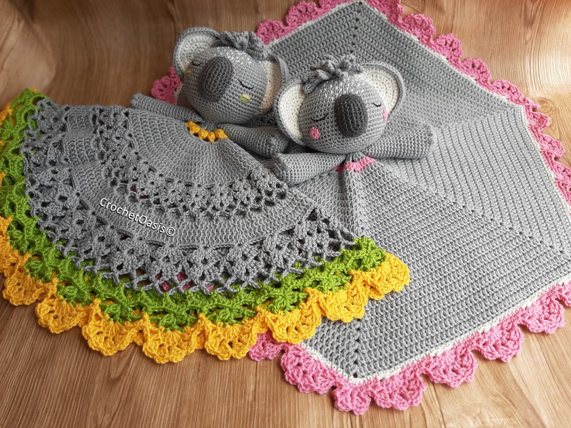 Cute Koala Lovey CROCHET PATTERN Koala Security Blanket PDF Etsy