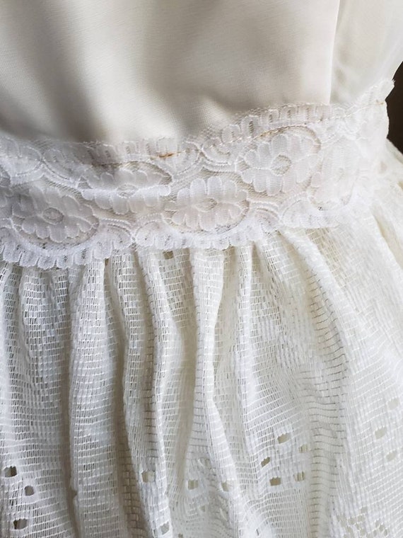 Vintage Wedding Dress 50s Tiered Cupcake Dress Ch… - image 5