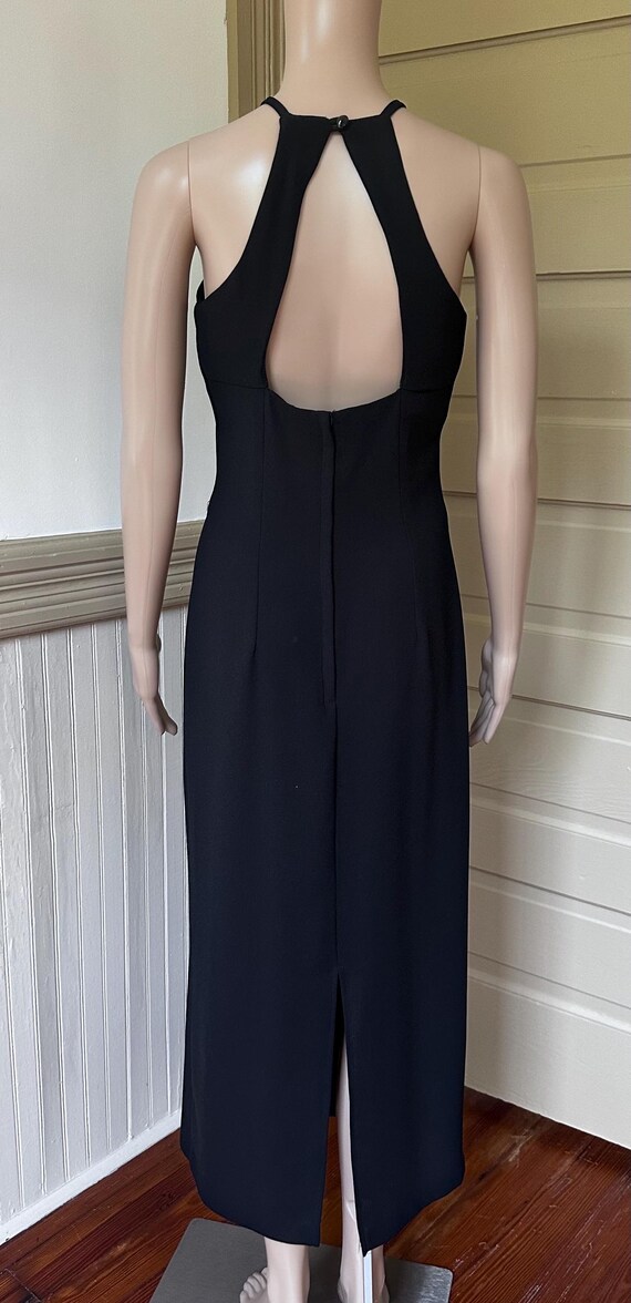 90s Dress Black Y2K Bodycon Halter Top Dress -Byer Too