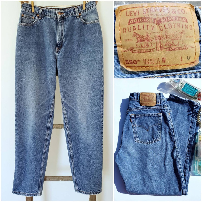 levis 550 high waisted jeans