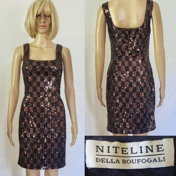 checkered prom dress