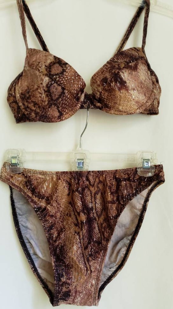 bikini snakeskin