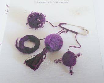 felted wool technical marabou string designs