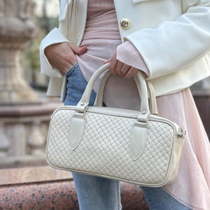 Available in 4 colors! Beige leather bag, beige shoulder bag, gift for her, leather handbag, Made in Ukraine
