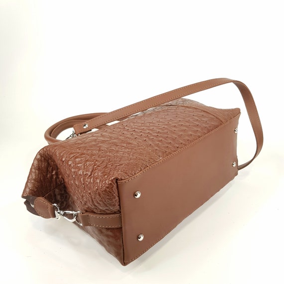 Struisvogelleer tas sale