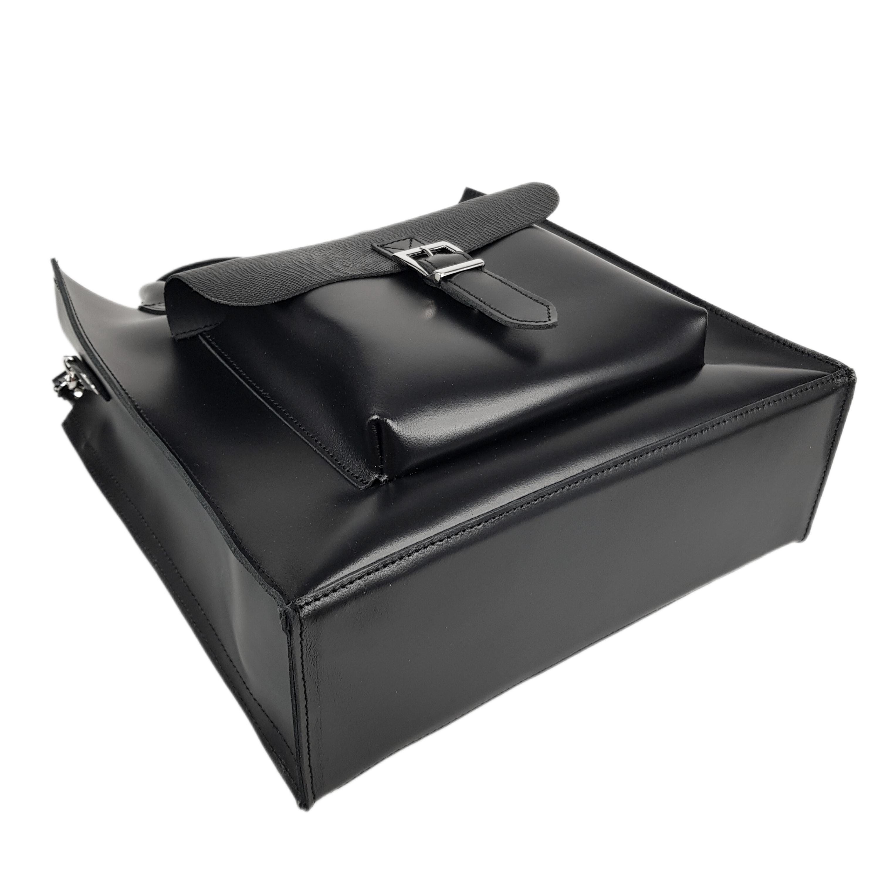 Black Office Bag, Leather Handbag, Office Bag, Shopper With