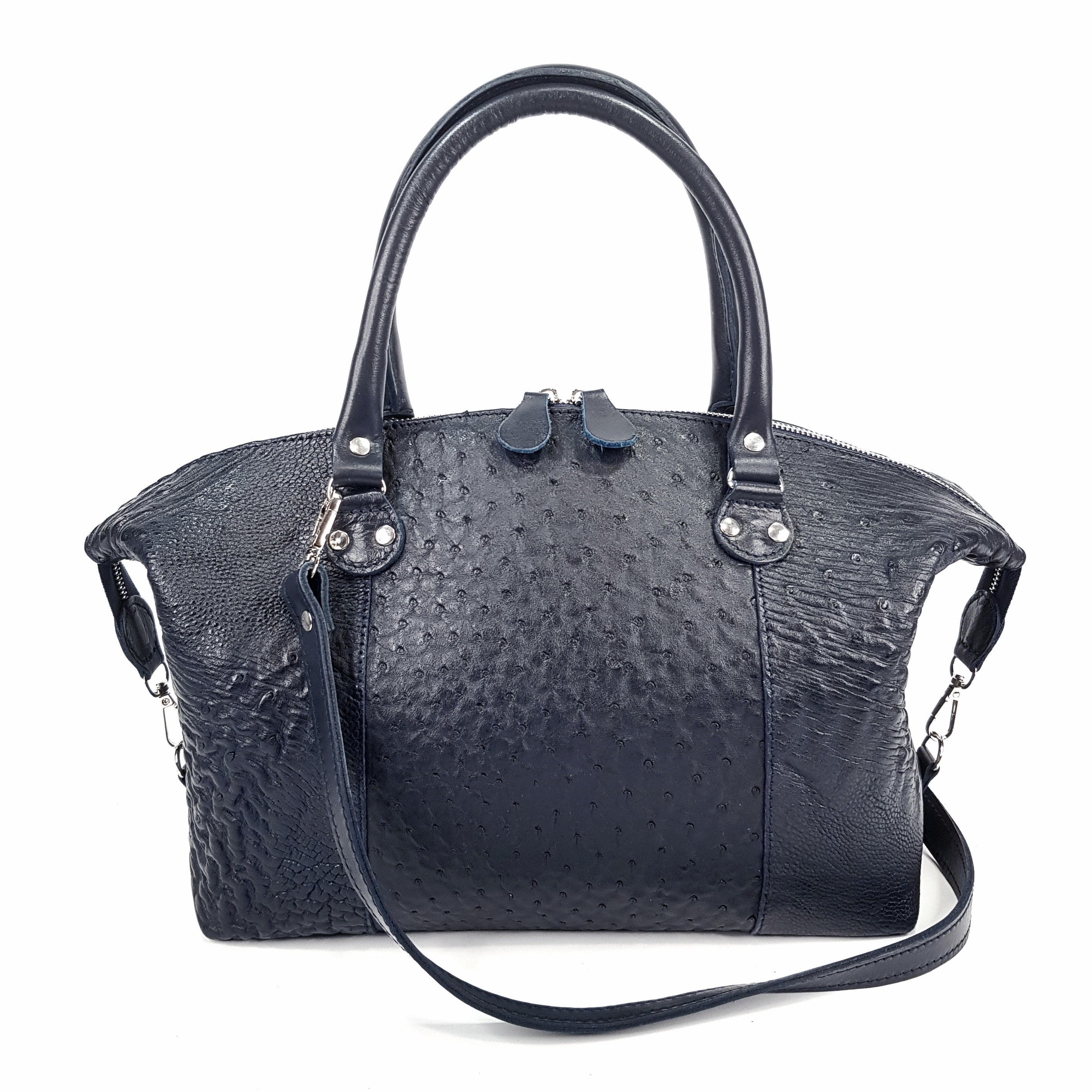 バッグ OSTRICH HANDBAG COLOR BLACK NEW Givenchy Black Ostrich Shoulder Bag