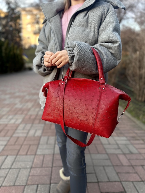ク　GENUINE OSTRICH LEATHER ショルダーバッグ GENUINE OSTRICH オーストリッチ ショルダーバッグ グレー 本革｜Yahoo