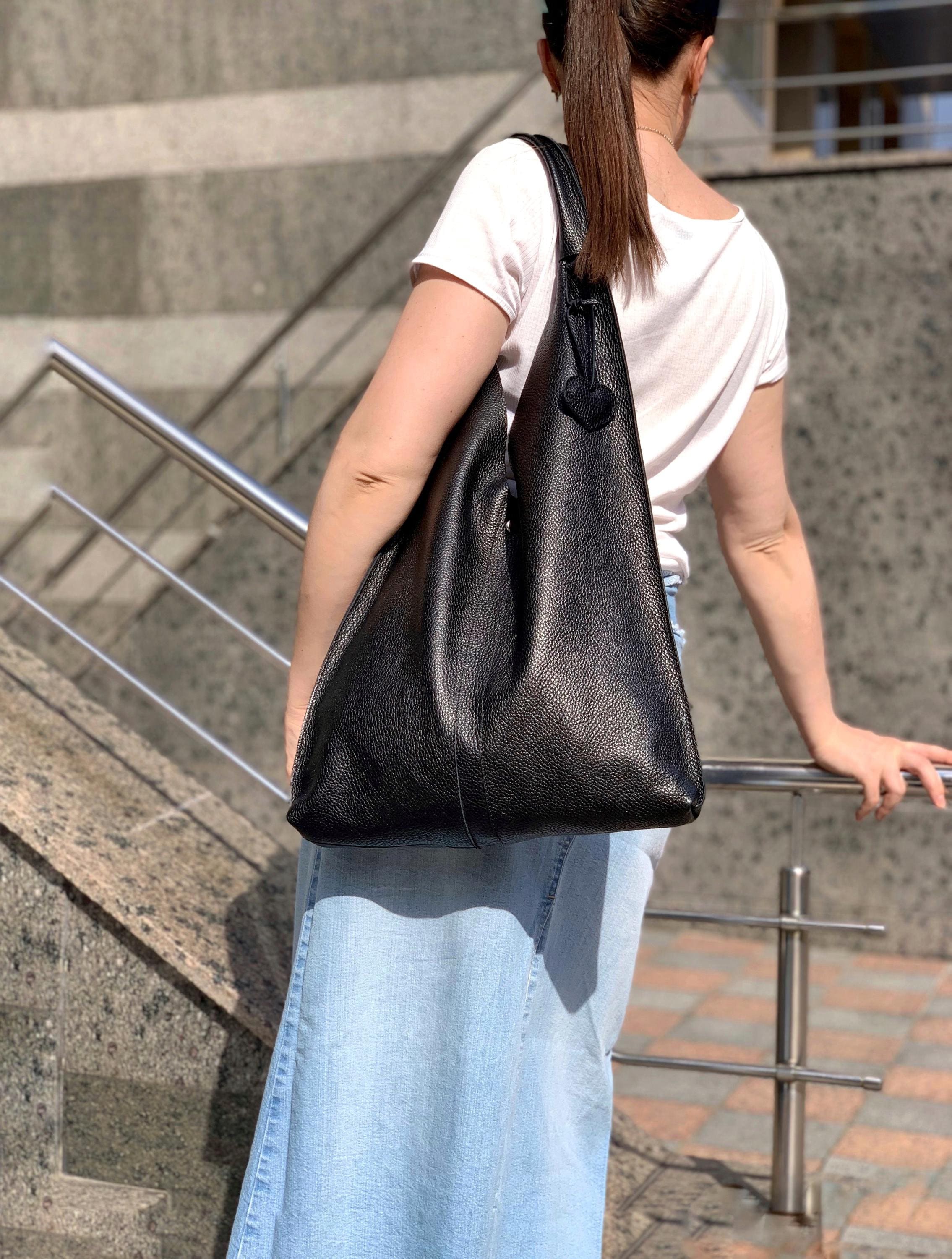 ショルダーバッグ・ポシェット OPENING SUNSHINE Side detail ribbon hobo bag black Amazon.com: CHINDREE Women's Black Hobo Bag, 11.6x2.36x5.1