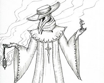 Plague Doctor Coloring Book (pdf download)