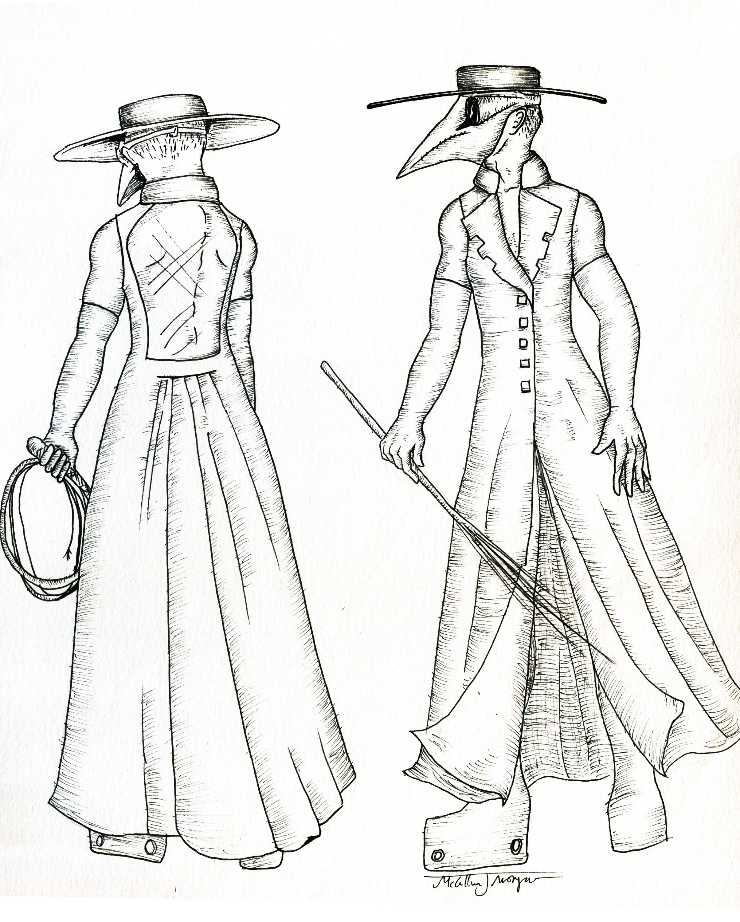 Plague Doctor Coloring Book pdf Download - Etsy