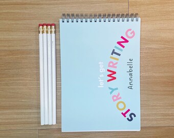 Personalised A5 Spiral Notebook: Kids' Journal, Sketchbook