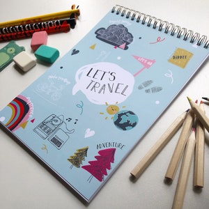 Diario de viaje para niños