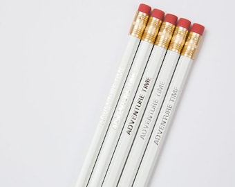 Adventure Time Quote Pencils  - Stationery (Pack of 5 pencils)