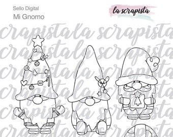 Digital stamp "My Gnome" stamp, digital, scrap, stempel, christmas, love