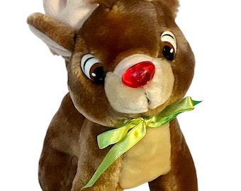 ルドルフ 赤鼻のトナカイ キールトイ ぬいぐるみ 座る ソフトトイ