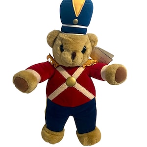 Toy Soldier Teddy Bear Golden Bear Co. Christmas Plush Stuffed Animal Toy 15&quot;