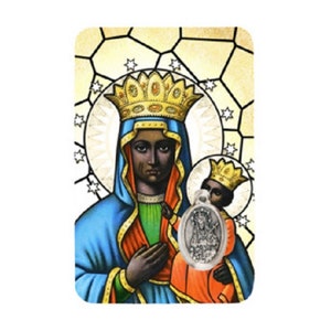 Erzulie Dantor, carte médaille avec prière