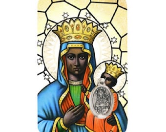 Erzulie Dantor, medal card with prayer