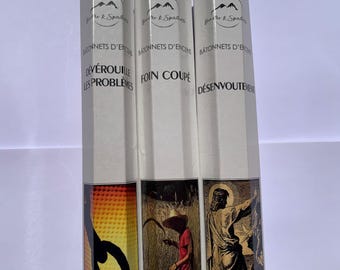 Lot encens pour rituels de bannissement 3 boites de 20 bâtonnets Foin coupé, Désenvoutement et Déverrouiller les problèmes